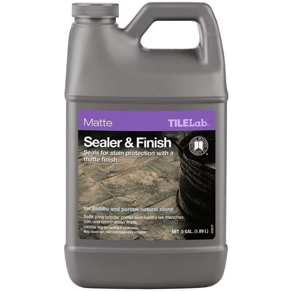 TileLab Sealer and Finish, Opaque Liquid, 0.5 gal, Bottle, Custom Building Products, Mfr#: TLMTSSHG